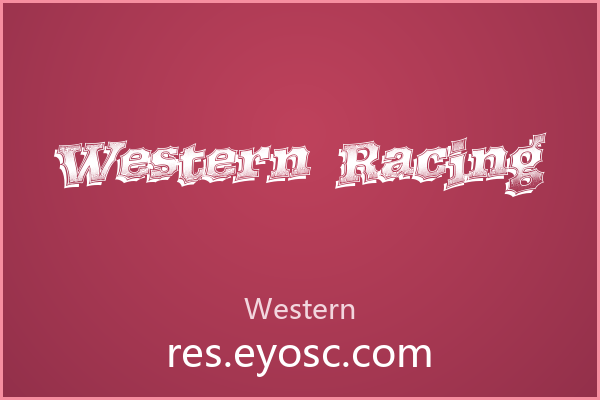 拿Western Racing做电商硬核头图