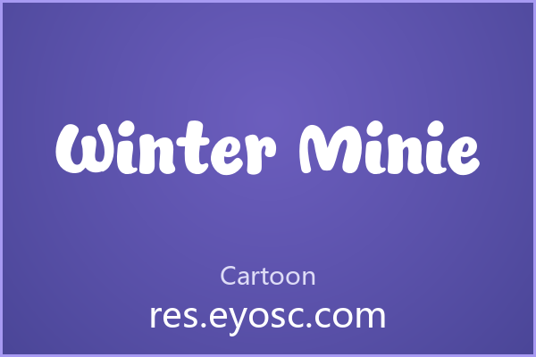 Winter Minie字体下载|圆鼓鼓卡通体