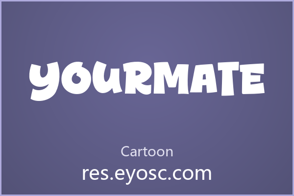 Yourmate字体下载 | 包装标题俏皮之选