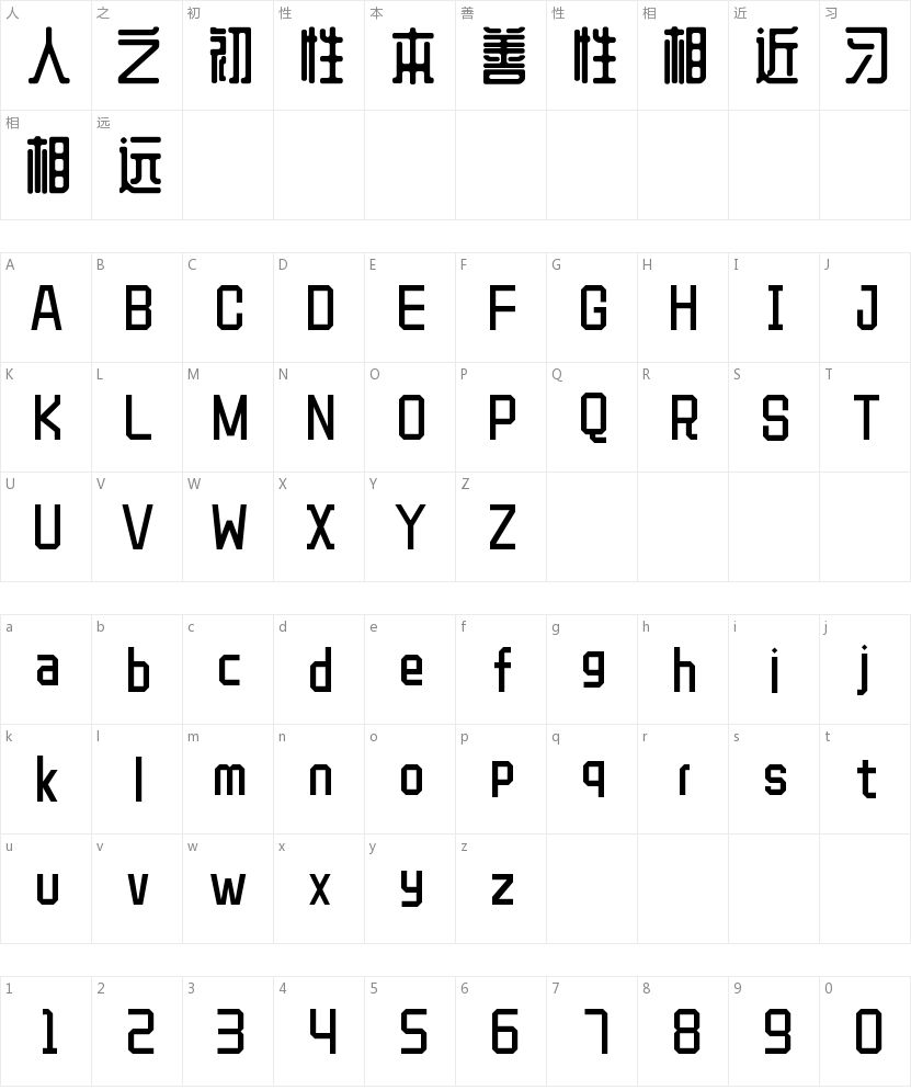 杂志排版字体清单 | 郑庆科黄油体值得收藏吗 字体字形表