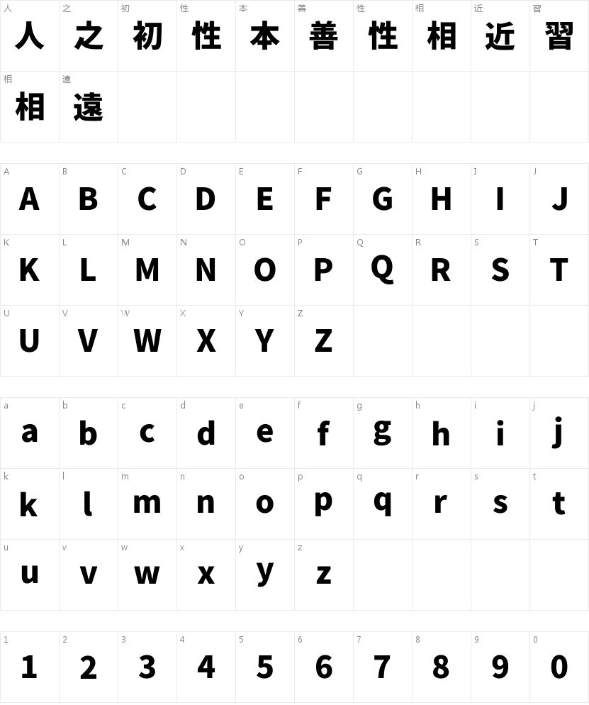 字体即设计语言：「Limited 源真ゴシックP Heavy」游戏UI表达 字体字形表
