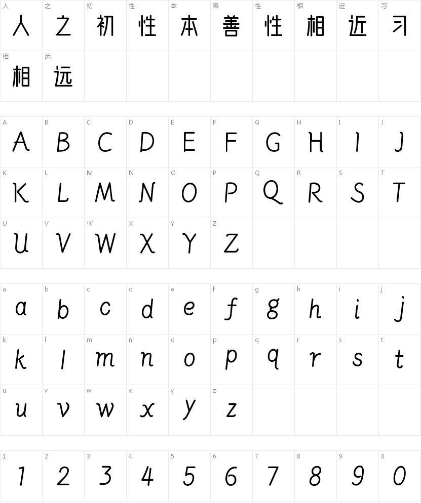 「问藏书房」：游戏UI里的东方叙事语言 字体字形表