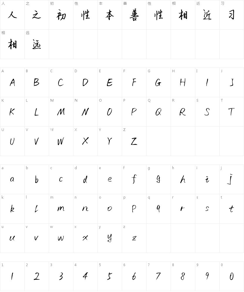 换个玩法？聊聊「千图纤墨体」的海报标题细节 字体字形表