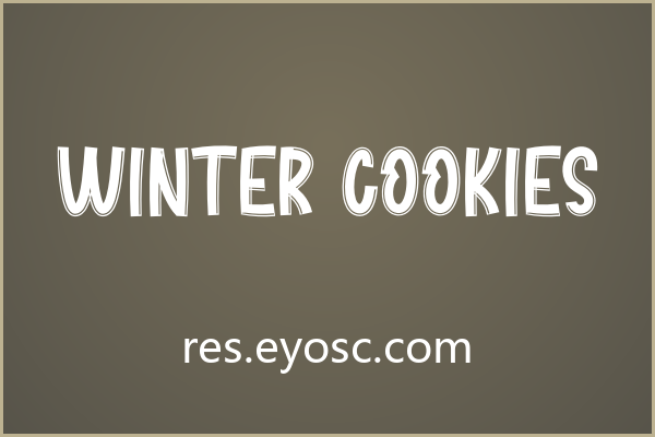 Winter Cookies，冬日烘焙的复古温度