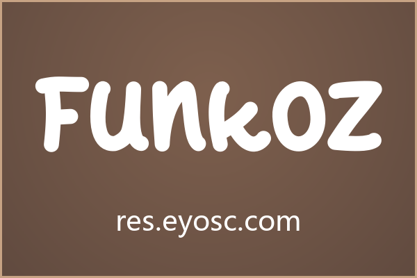 备婚人士快看这款Funkoz字体