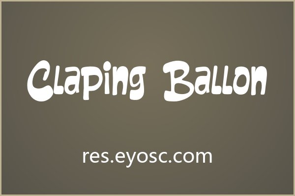 拿 Claping Ballon 做手帐贴纸，大字号才对味