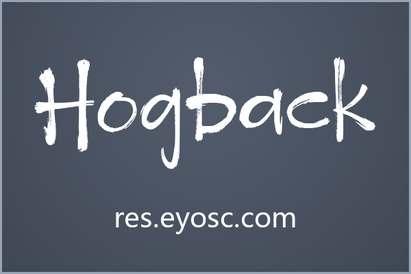 不修边幅的优雅，Hogback 字体解构