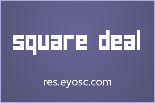 海报主标题总缺那点味道？试试 Square Deal