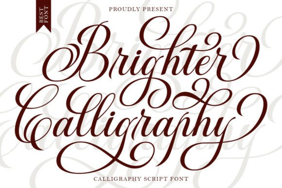 复古铜板笔触与现代冲击力交织的 Brighter Calligraphy