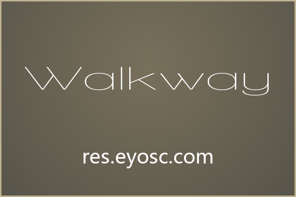 Walkway 的细线条与婚礼场景的气质适配