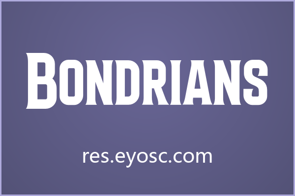 不止是加粗，Bondrians 的复古衬线