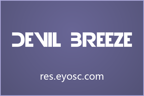 潮流海报版面上一眼认出 Devil Breeze