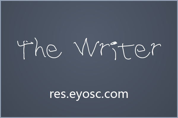 做品牌字标的人该看看 The Writer