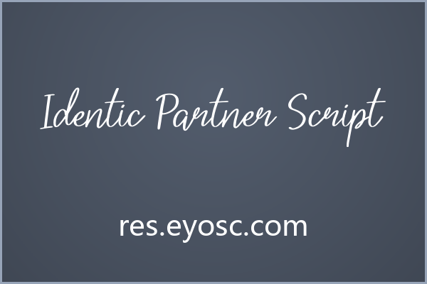 Identic Partner Script，手帐里的温柔花体