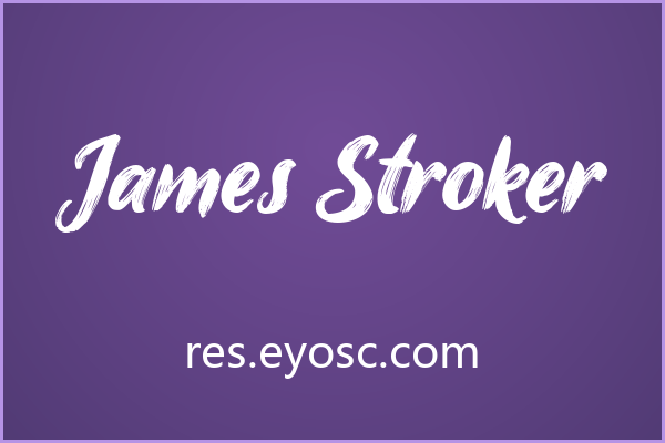 用 James Stroker 做签名，气场瞬间拉满