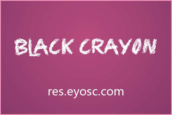 做复古排版的人该看看Black Crayon