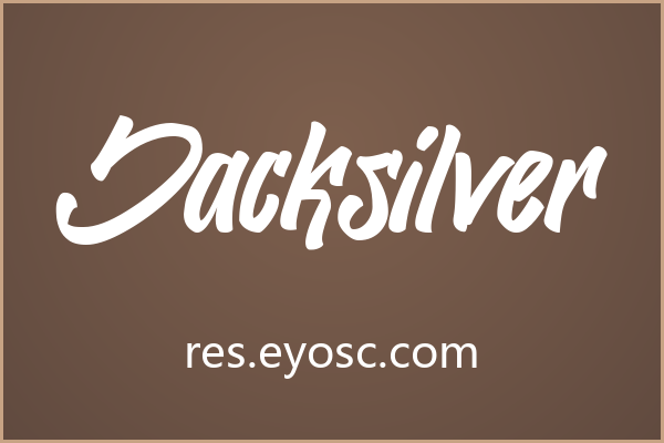 海报主标题总缺那点味道？试试 Jacksilver