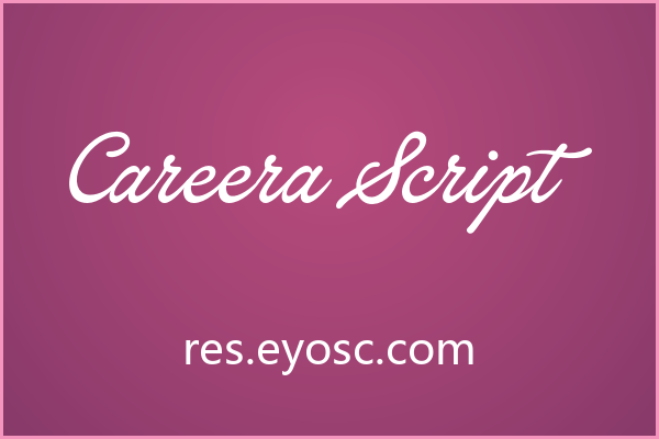 Careera Script 的笔画流动为品牌字标注入温度