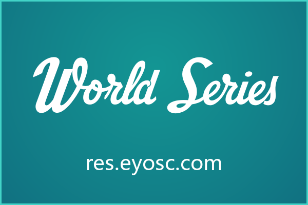 World Series 的笔画对比适合包装标题主视觉