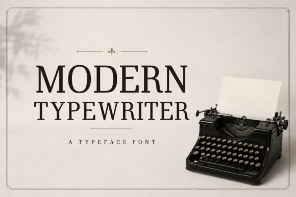 用 Modern Typewriter 做包装标题，大字号才对味