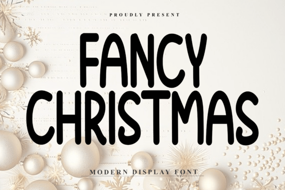 Fancy Christmas 的圆润笔画很适合儿童视觉项目