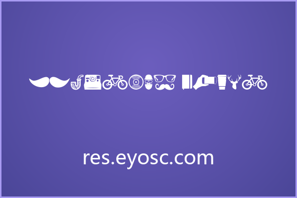 电商Banner上一眼认出Hipster Icons