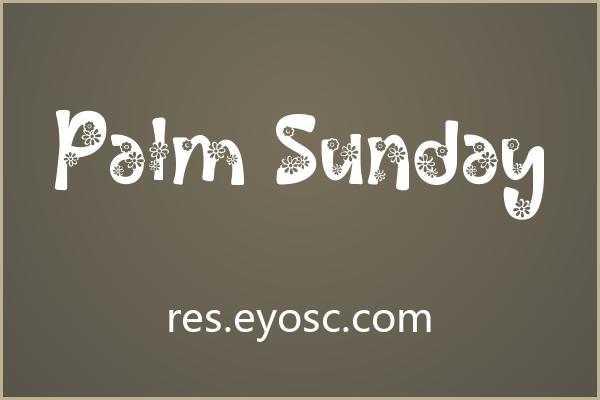 社媒封面总缺那点味道？试试 Palm Sunday