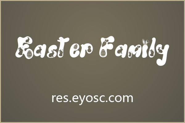 商业提案版面上一眼认出Easter Family
