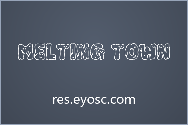 Melting Town，融化的万圣节糖果