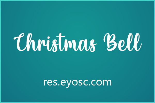 手帐贴纸版面上一眼认出 Christmas Bell