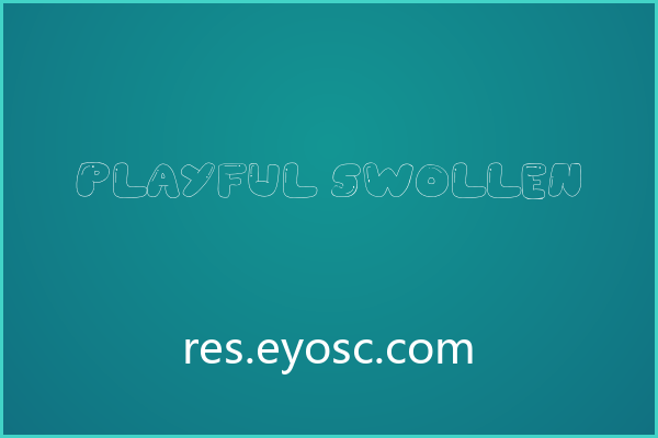 膨胀却不幼稚，Playful Swollen 的气泡纹理