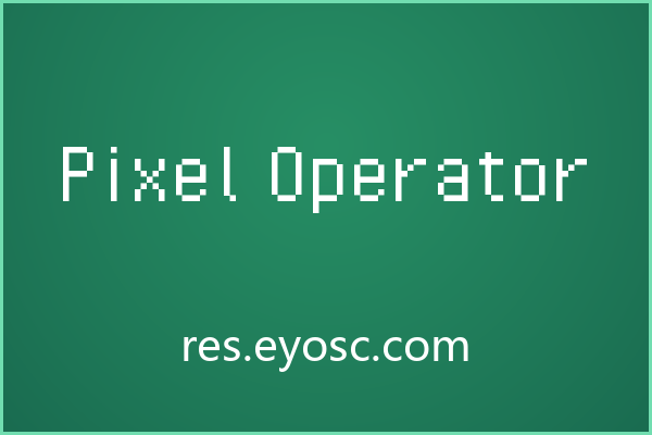 Pixel Operator 用纯粹的像素点阵撑起海报主标题的视觉张力