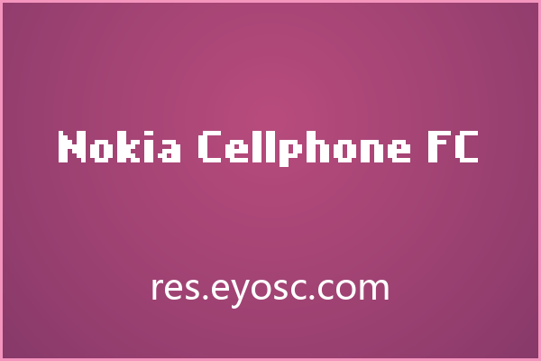 像素颗粒构筑的复古点阵体 Nokia Cellphone FC
