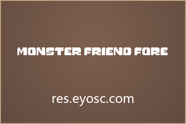 Monster Friend Fore 的像素骨骼撑得起潮流海报的视觉张力