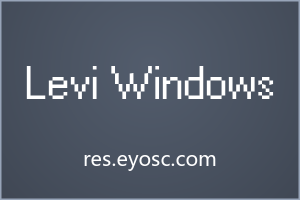 Levi Windows，像素点阵的潮流硬核宣言
