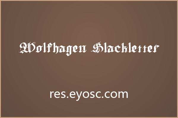 手帐贴纸缺古韵？Wolfhagen Blackletter