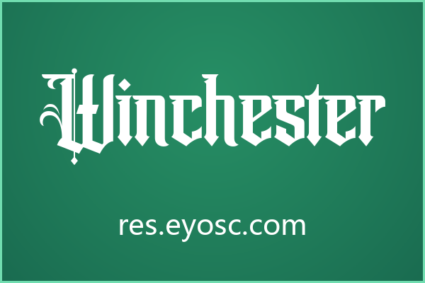 Winchester 的粗细对比天生适合包装标题