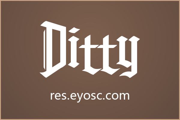 婚礼纸品版面上一眼认出 Ditty