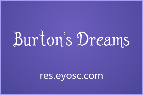 做品牌字标的人该看看Burton’s Dreams