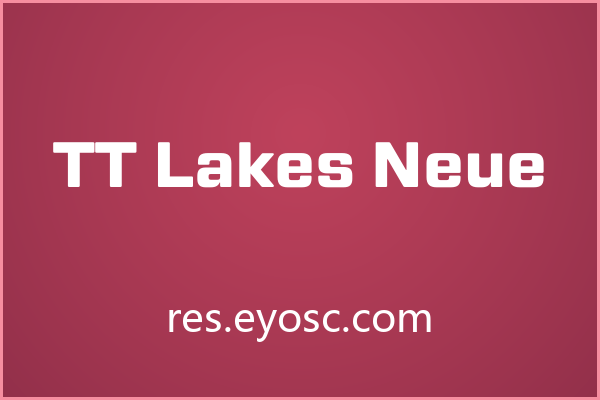 拿 TT Lakes Neue 做商业提案，大字号才对味