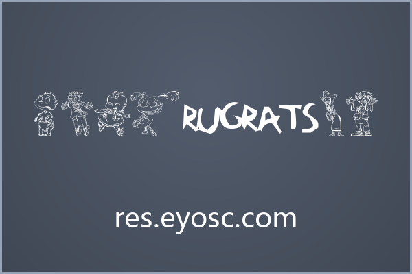 做海报主标题的人该看看 RugBats
