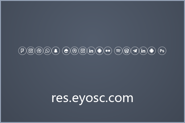 Icons Social Media 2，社交图标的复古回响