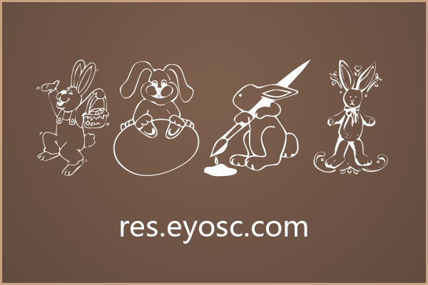 签名水印总缺那点味道？试试 KR Easter Bunnies
