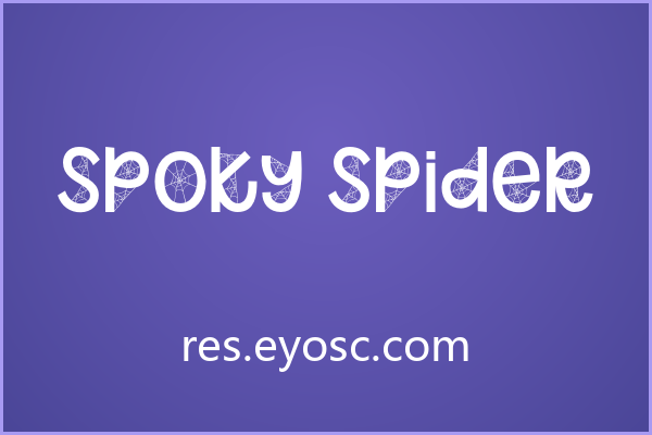 做手帐贴纸的人该看看 Spoky Spider