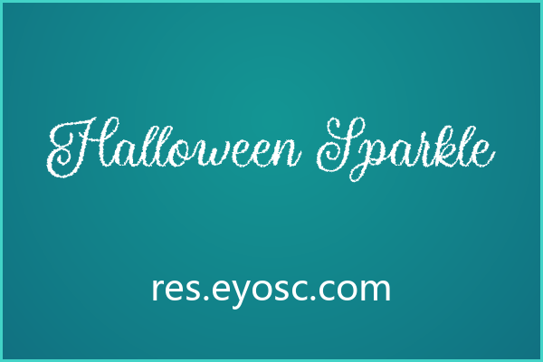 用Halloween Sparkle做品牌字标，大字号才对味