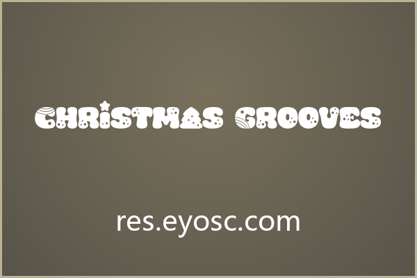 海报主标题版面上一眼认出 Christmas Grooves