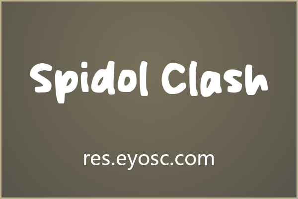 拿Spidol Clash做海报主标题，大字号才对它味