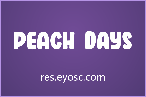 粗壮但毫无攻击性，Peach Days 的治愈反差