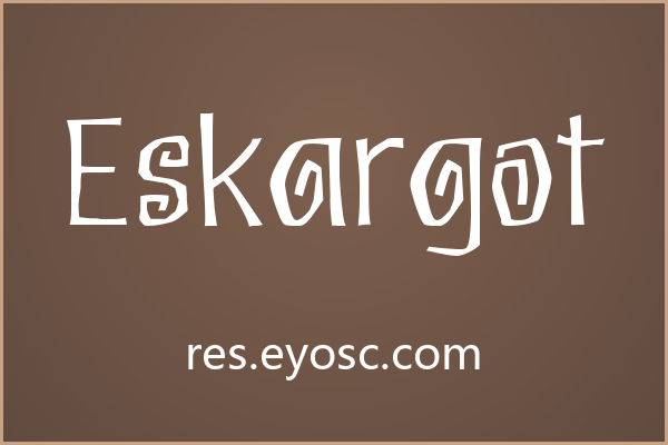 用Eskargot做社媒封面，卷曲字母很抢镜