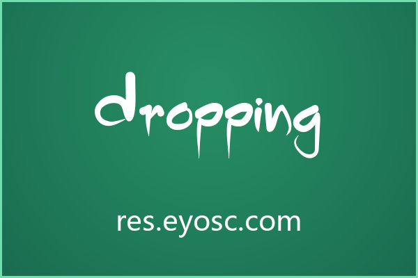 做电商Banner的人该看看 Dropping